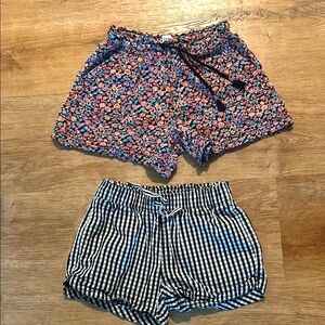 GAP Kids Floral and Gingham Shorts Set